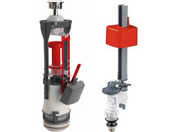 Sapho Splachovacia súprava s DUAL tlačidlom, spodné napúšťanie 1/2", chróm SSUV25