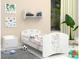 Detská posteľ s gravírovaním 160x80 cm PSÍK