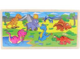 Drevené puzzle Dinosaury 96 dielikov