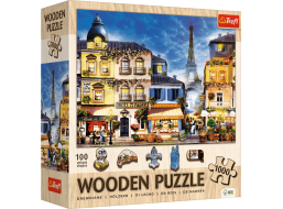 TREFL Drevené puzzle Francúzska ulička 1000 dielikov