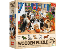 TREFL Drevené puzzle Psie priateľstvo 1000 dielikov