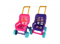TEDDIES Kočík pre bábiky Buggy Sport ružovo-fialový 1ks (mix)