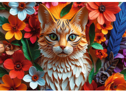TREFL Puzzle Paper Art: Mačka 1000 dielikov