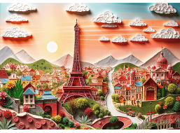 TREFL Puzzle Paper Art: Paríž 1000 dielikov