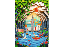 TREFL Puzzle Paper Art: Londýn 1000 dielikov