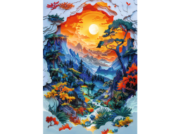TREFL Puzzle Paper Art: Údolie 1000 dielikov