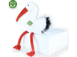 Rappa Plyšový vták bocian 39 cm ECO-FRIENDLY