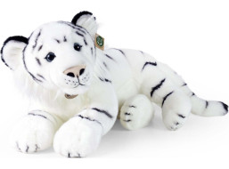 Rappa Plyšový tiger biely 60 cm ECO-FRIENDLY