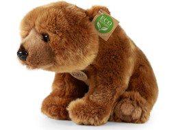 Rappa Plyšový medveď grizzly sediaci 30 cm ECO-FRIENDLY