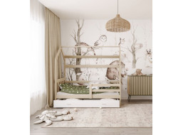 Detská Domčekové posteľ DOMČEK P - 190x80 cm - borovica