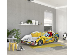 Detská posteľ auto ANTHONY 180x90 cm - žltá (8)