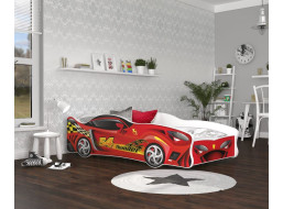 Detská posteľ auto CHARLIE 160x80 cm - červená (10)