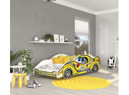 Detská posteľ auto DANNY 180x90 cm - žltá (5)