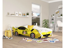 Detská posteľ auto HARRY 160x80 cm - žltá (22)