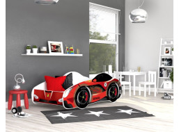 Detská posteľ auto JACK 140x70 cm - červená (14)