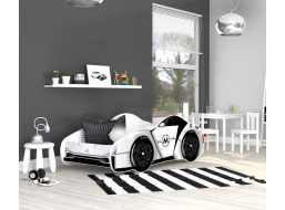 Detská posteľ auto JOE 140x70 cm - biela (12)