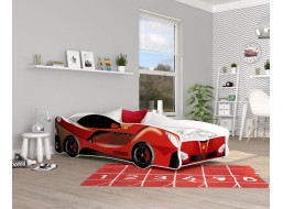 Detská posteľ auto MICHAEL 160x80 cm - červená (21)