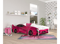 Detská posteľ auto NATHAN 160x80 cm - ružová (18)