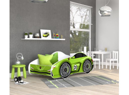 Detská posteľ auto SAM 140x70 cm - zelená (13)