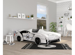Detská posteľ auto SCOTT 160x80 cm - biela (19)