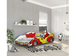 Detská posteľ auto SEAN 180x90 cm - červená (3)