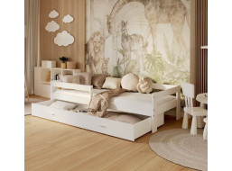 Detská posteľ so zásuvkou HUGO V - 160x80 cm - biela