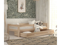 Detská posteľ so zásuvkou HUGO V - 190x80 cm - dekor borovica