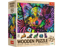 TREFL Drevené puzzle Farebné šteňa 501 dielikov