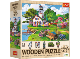 TREFL Drevené puzzle Letný raj 501 dielikov