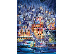 COBBLE HILL Puzzle Lyžiarske mesto 500 dielikov