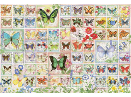 COBBLE HILL Puzzle Motýle a kvety 2000 dielikov