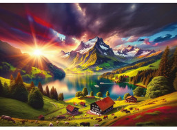 ART PUZZLE Puzzle Na úpätí Álp 500 dielikov
