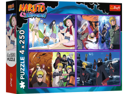 TREFL Puzzle Naruto Shippuden: Dobrodružstvo Naruta Uzumaki 4x250 dielikov