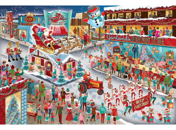 COBBLE HILL Puzzle Santova prehliadka 2000 dielikov