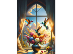 ART PUZZLE Puzzle Symfónia krídiel a kvetov 500 dielikov