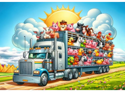 ART PUZZLE Puzzle Cesta truckom 100 dielikov