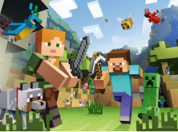 RAVENSBURGER Puzzle Minecraft: Steve a Alex XXL 100 dielikov