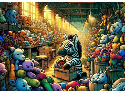 ART PUZZLE Puzzle Továreň na hračky 100 dielikov