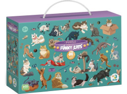DODO Puzzle Zábavné mačky 100 dielikov