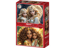 ALIPSON Puzzle Mère et Fille: La Lune et le Soleil 2x500 dielikov