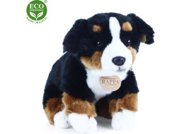 Rappa Plyšový pes bernský salašnícky sediaci 25 cm ECO-FRIENDLY