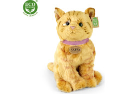 Rappa Plyšová mačka hnedá 25 cm ECO-FRIENDLY
