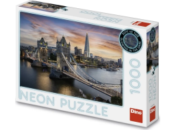 DINO Svietiace puzzle Súmrak nad Tower Bridge 1000 dielikov