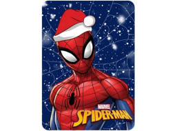 Detská deka POLAR 100x140 cm - Vianočné Spider-man
