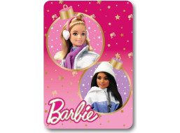 Detská deka POLAR 100x140 cm - Barbie banky