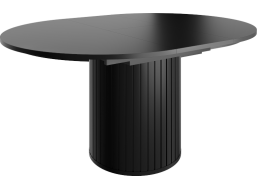 Rozkladací okrúhly jedálenský stôl ZANTE ZA9 - čierny