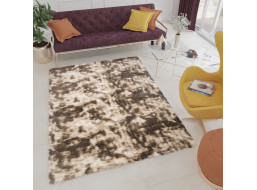 Plyšový koberec SILK Ombre - HNEDÝ, 120x170 cm