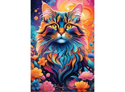 ALIPSON Puzzle Farebná mačka 1000 dielikov