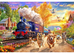 BLUEBIRD Puzzle Dohoníme vlak 1000 dielikov