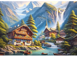 ART PUZZLE Puzzle Drevená dedina 260 dielikov